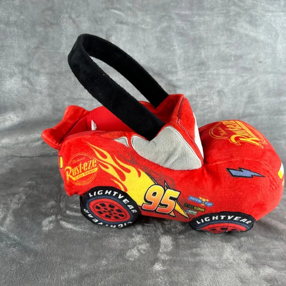 Disney Cars Lightning McQueen Plush Halloween Easter Basket Bucket Red 95